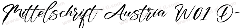 Mittelschrift Austria W01 D字体转换